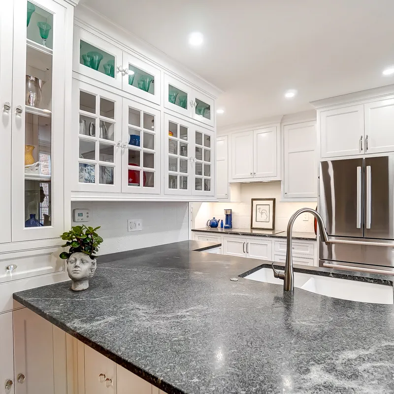 Custom kitchen built-ins with slate finish, Columbus, OH area