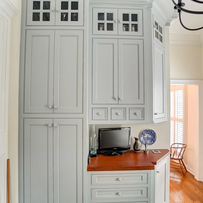 Finished slate and white kitchen renovation, Columbus, OH area