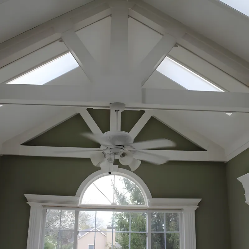 Interior architectural features in a Dublin, OH home renovation
