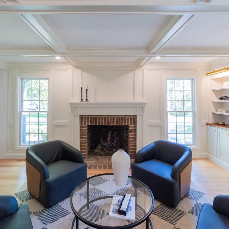 Sitting room built-in cabinetry detail, Dublin, OH