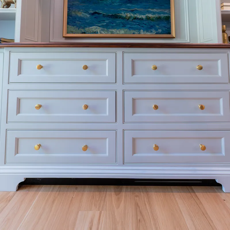 Built-in sitting room cabinetry and storage, Dublin, OH