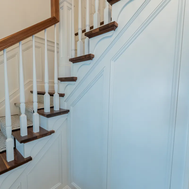 Completed custom entranceway millwork renovation, Dublin, OH