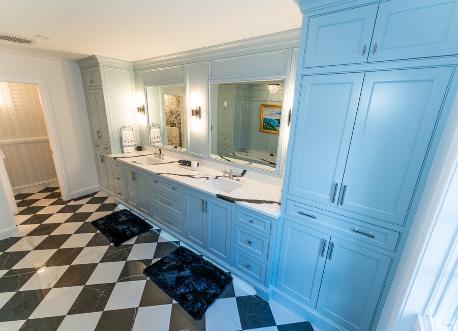 custom bathroom vanity and cabinetry