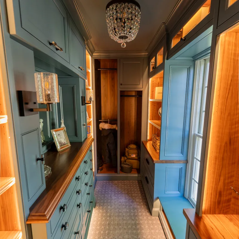 Completed custom walk-in closet renovation, Dublin, OH