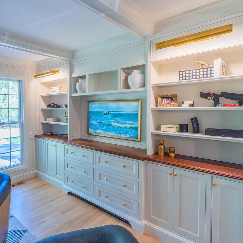 Custom built-in entertainment cabinetry, Dublin, OH
