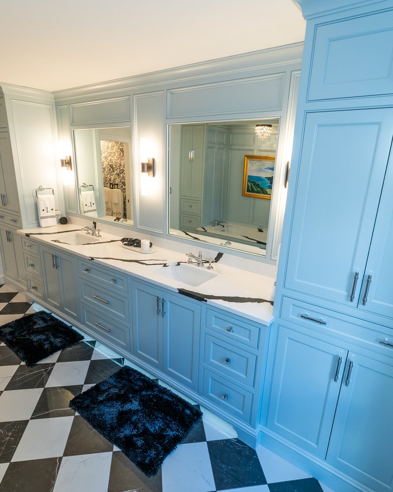 custom bathroom vanity and cabinetry