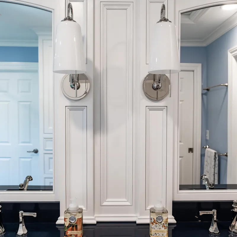 Custom bathroom built-in storage, Columbus, OH area