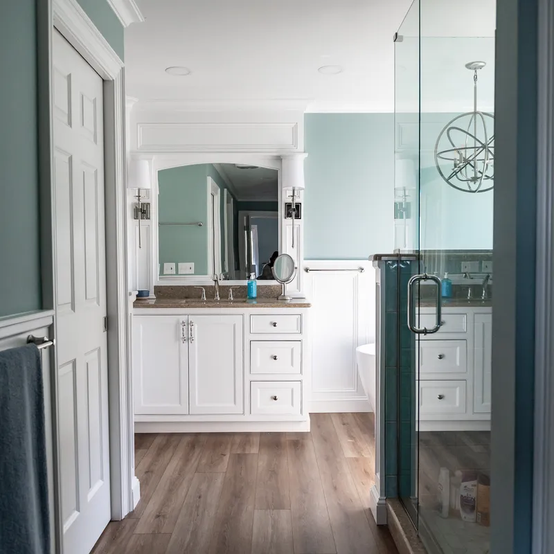 Bathroom cabinetry detail, Columbus, OH area