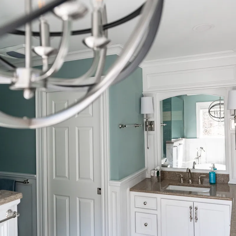 Built-in bathroom storage, Columbus, OH area