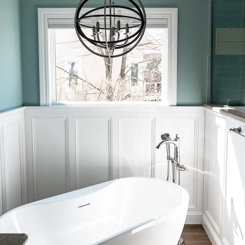 Custom bathroom millwork and trim, Columbus, OH area