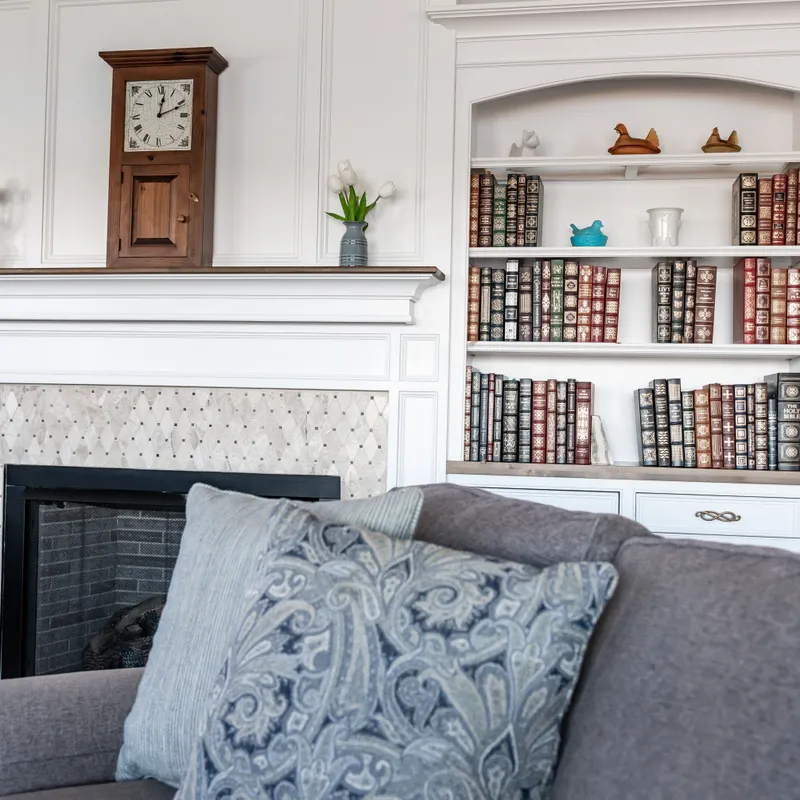 Entertainment center and library wall, Columbus, OH area
