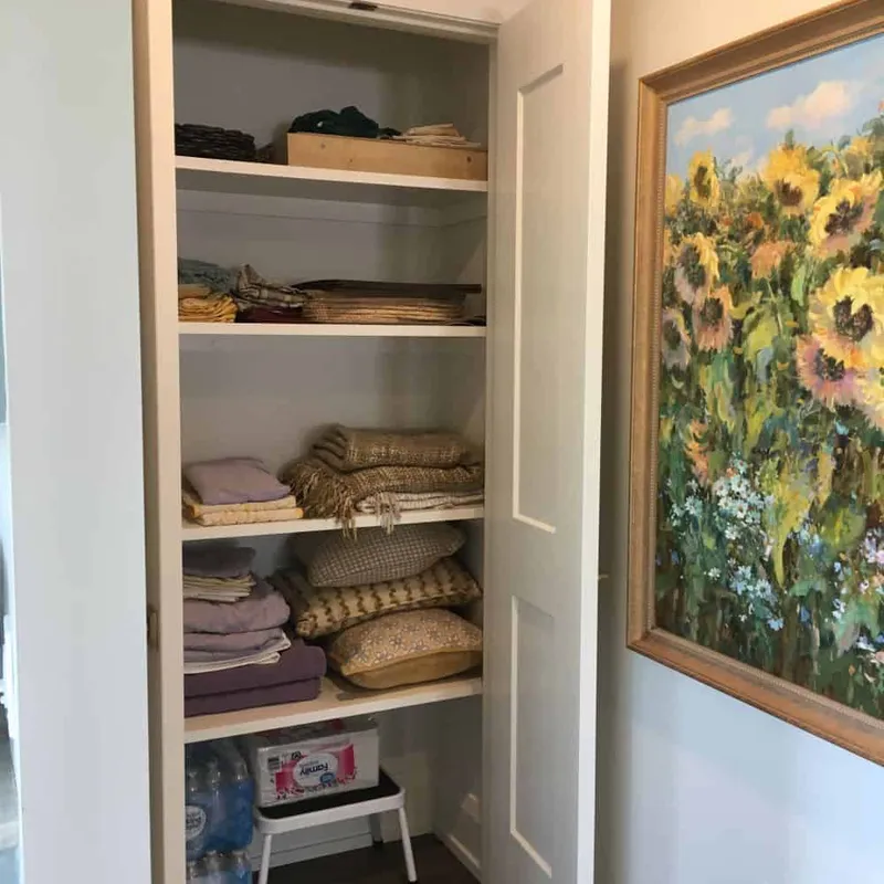 Closet cabinetry upgrade detail, Columbus, OH area