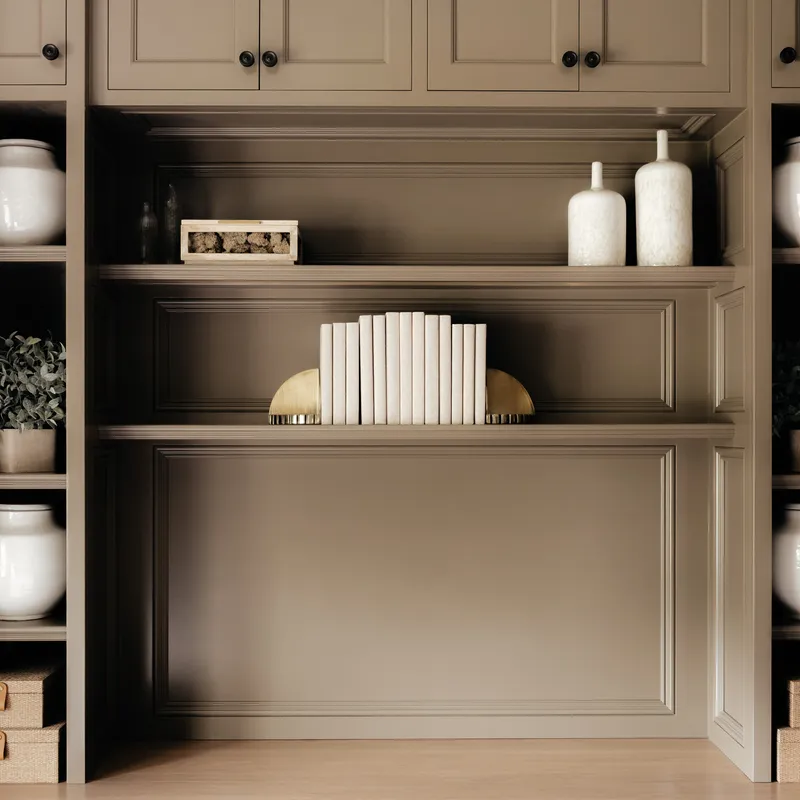 Custom office cabinetry and built-in desk, Columbus, OH area