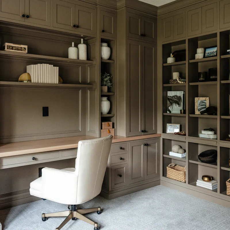 Custom office built-ins and shelving, Columbus, OH area