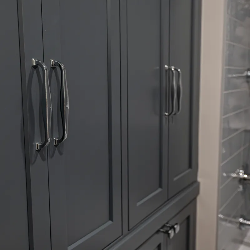 Built-in bathroom cabinetry detail, Columbus, OH area