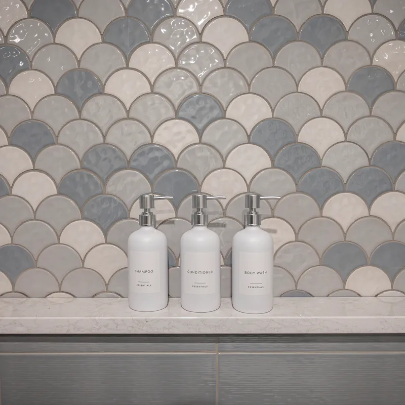 Custom gray bathroom vanity, Columbus, OH area