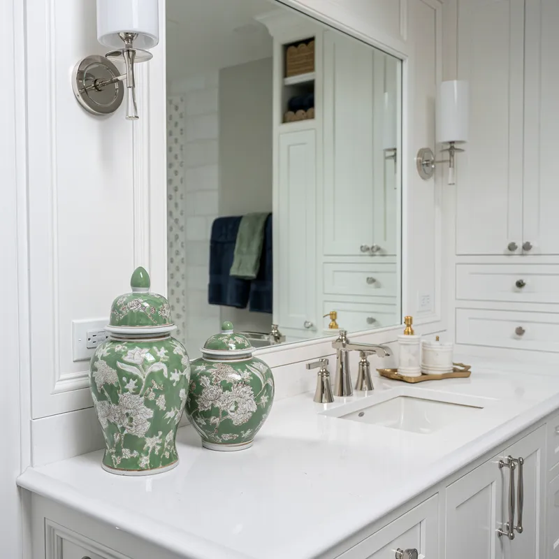 Bathroom cabinetry detail, Columbus, OH area