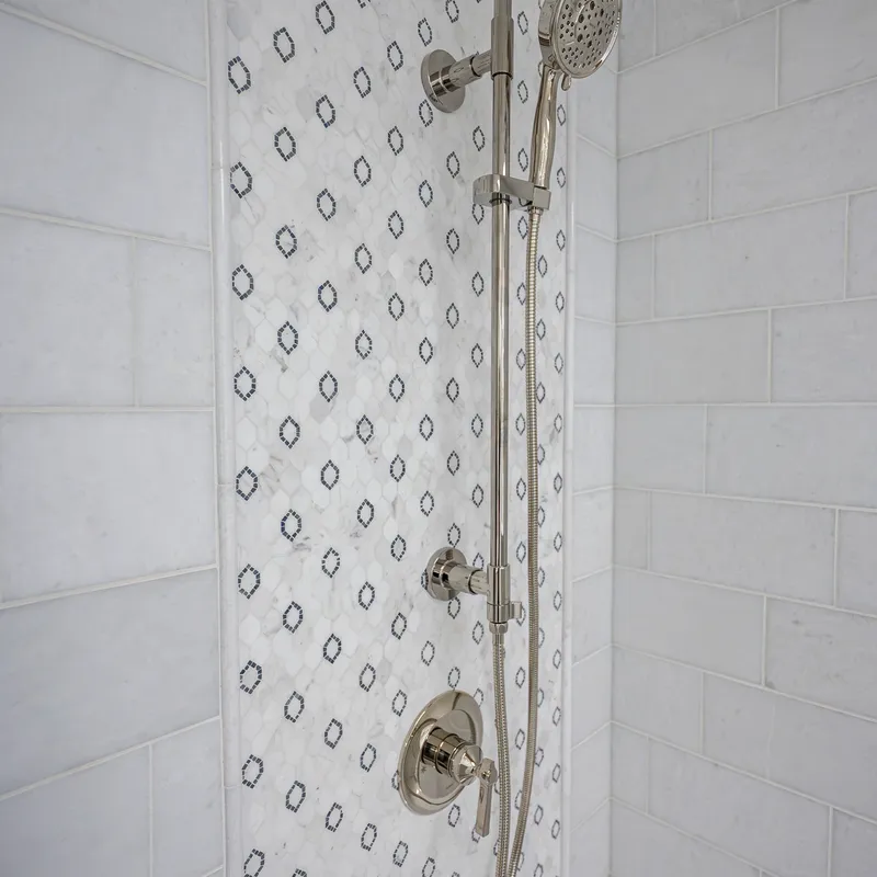 Custom bathroom cabinetry with natural light, Columbus, OH area
