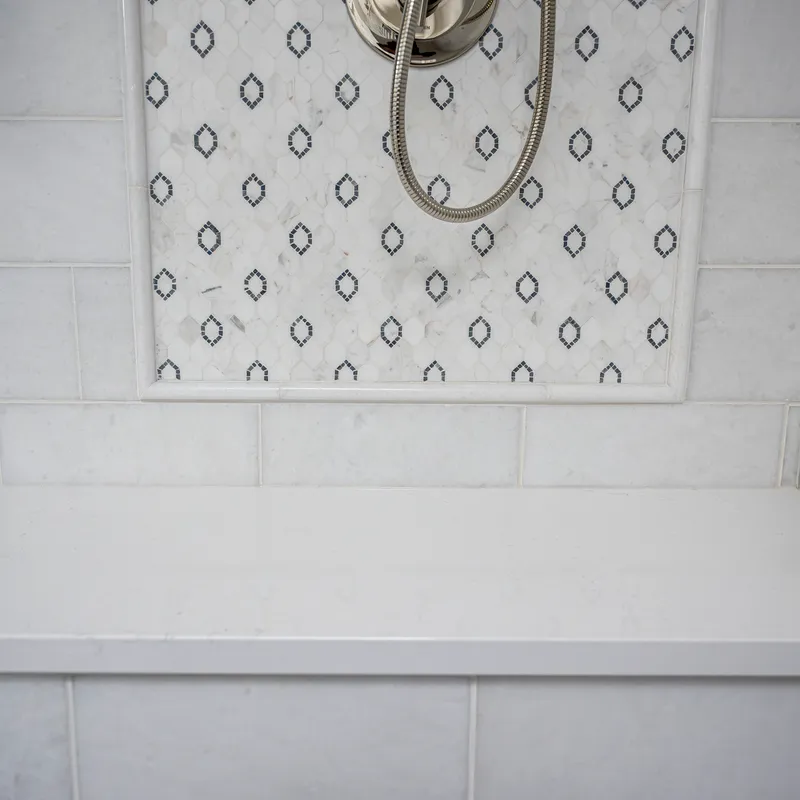 Custom bathroom cabinetry detail, Columbus, OH area