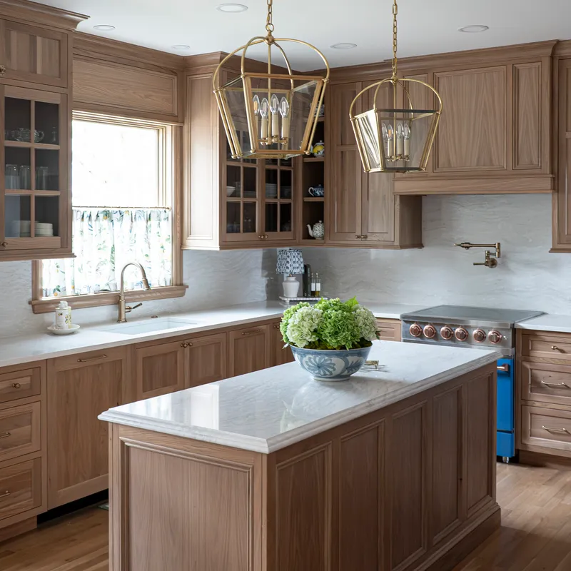 Blue and copper kitchen renovation, Columbus, OH area