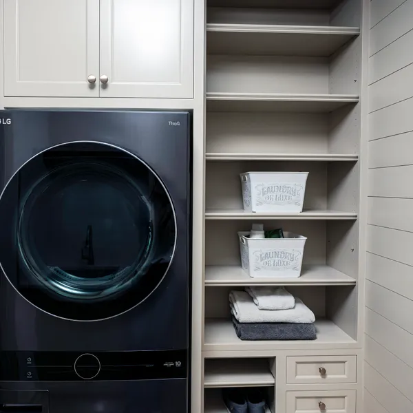 custom laundry room cabinetry