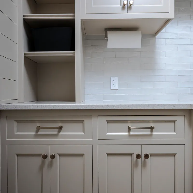 Laundry room cabinetry and shiplap, Powell, OH