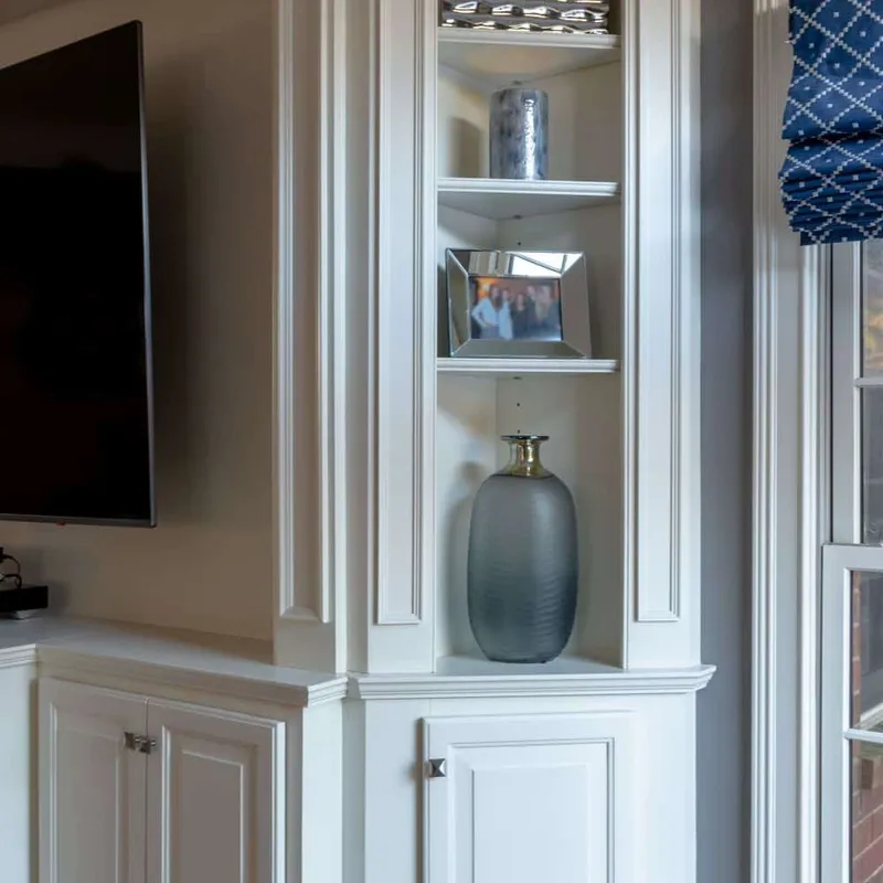 Custom cozy alcove built-ins, Columbus, OH area