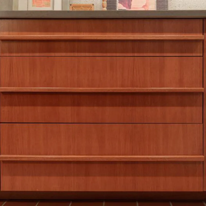 Frank Lloyd Wright inspired custom kitchen cabinetry, Columbus, OH area