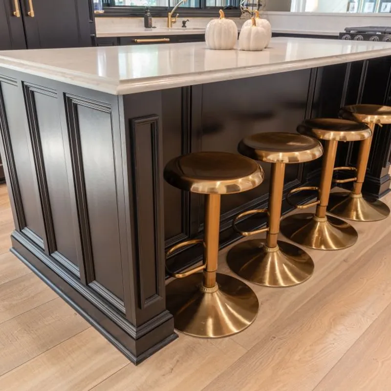 Custom black kitchen cabinetry, Columbus, OH area