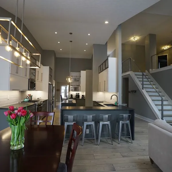 Custom modern kitchen cabinetry, New Albany, OH