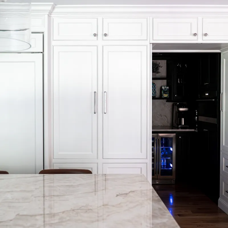 Custom kitchen pantry door and storage, Columbus, OH area