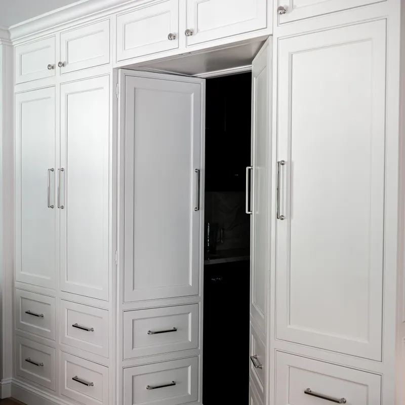 Custom pantry cabinetry finish, Columbus, OH area