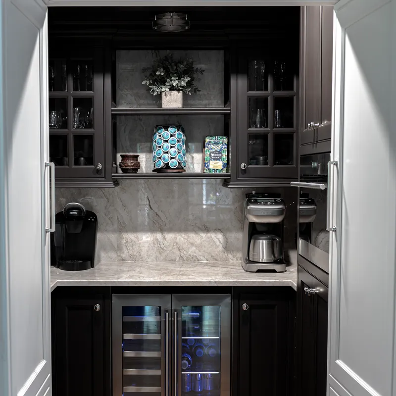 Hidden pantry kitchen design, Columbus, OH area