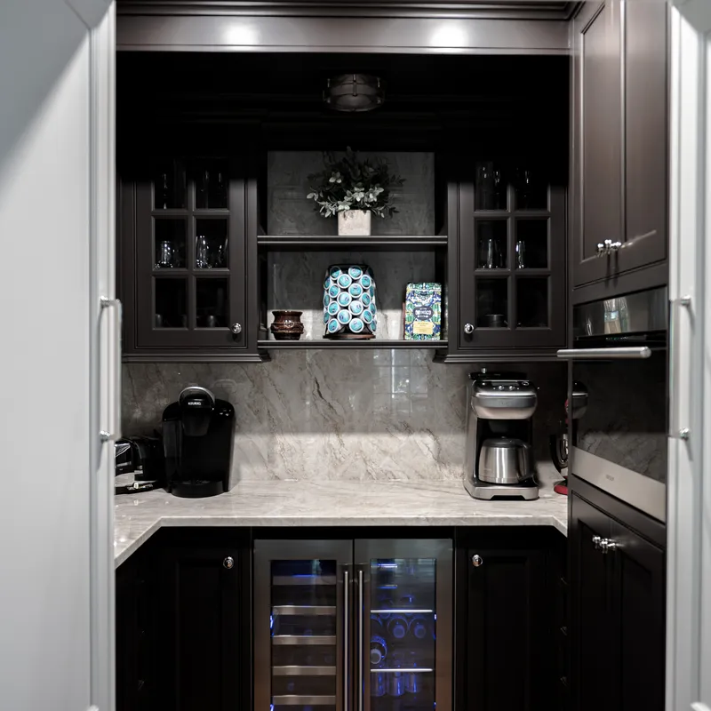Pantry cabinetry millwork detail, Columbus, OH area