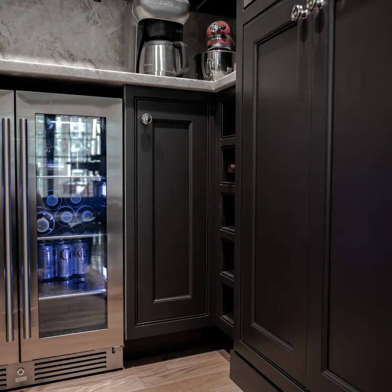 Hidden pantry storage and cabinetry, Columbus, OH area