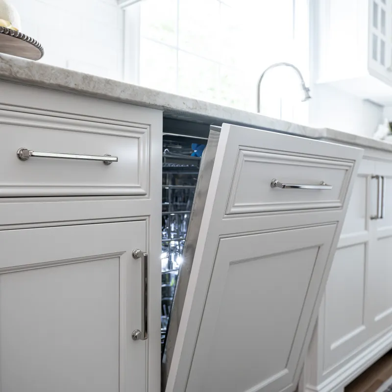 Custom pantry door and built-in shelving, Columbus, OH area